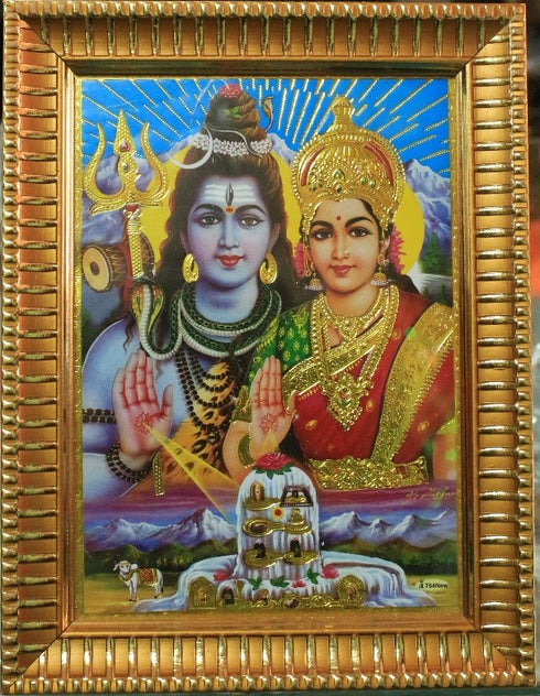 Sree Shiva Parvathi Photo Frame - 500gms